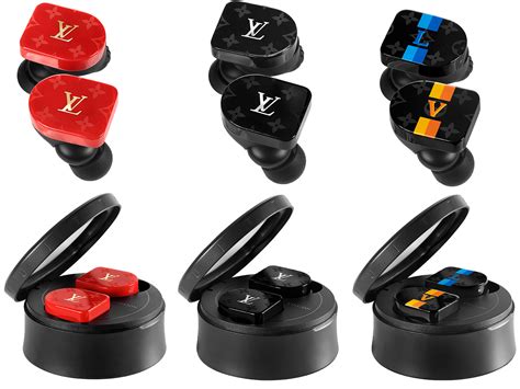 louis vuitton red earbuds